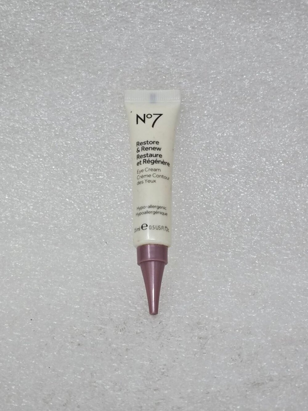 No7 Restore & Renew Eye Cream 15ml Hypo-Allergenic Anti-Aging Formula
